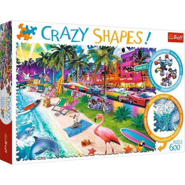 Puzzle 600 Crazy Shapes Plaża w Miami 11132 Trefl