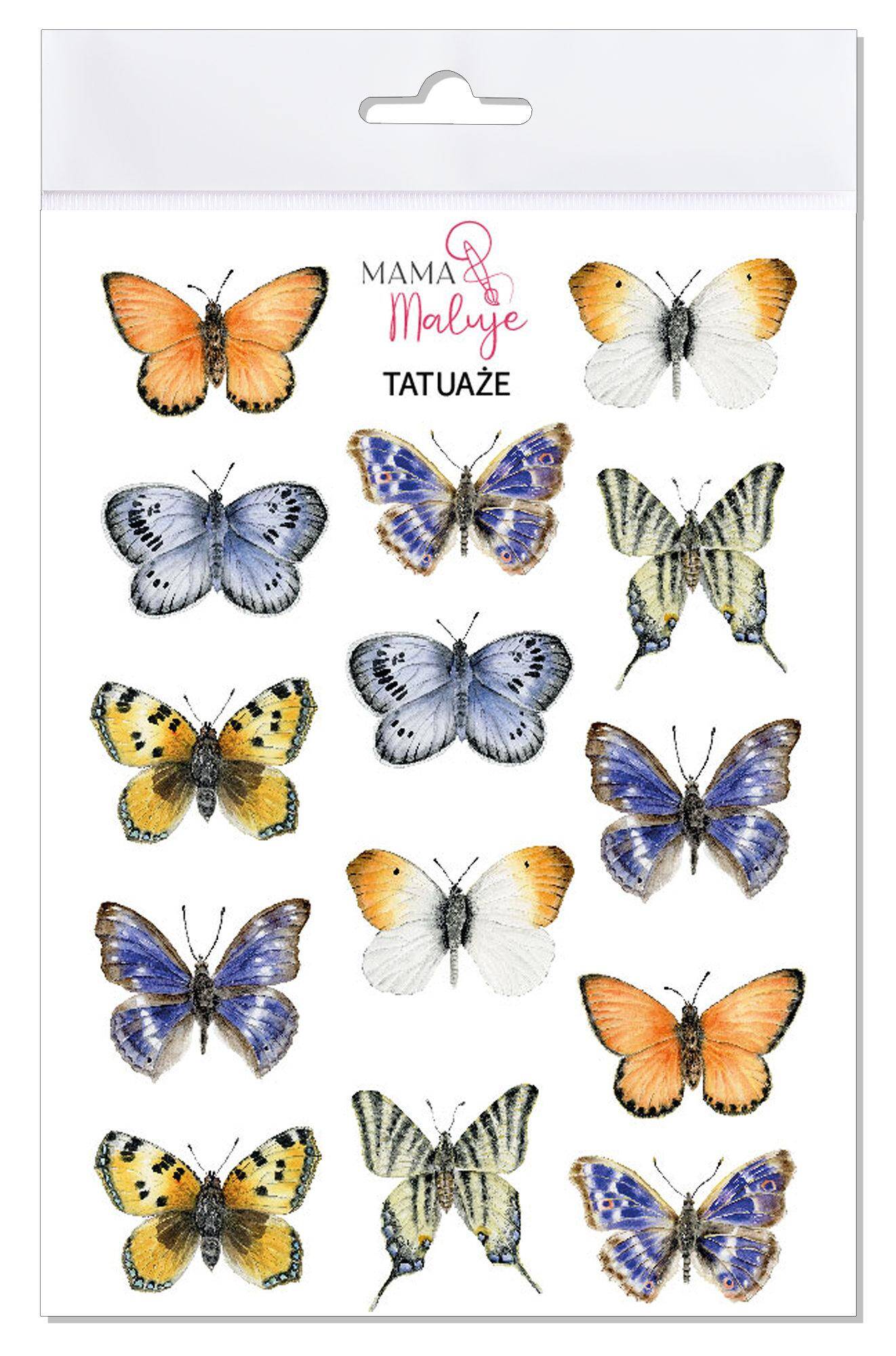 Tatuaże zmywalne Motyle 2