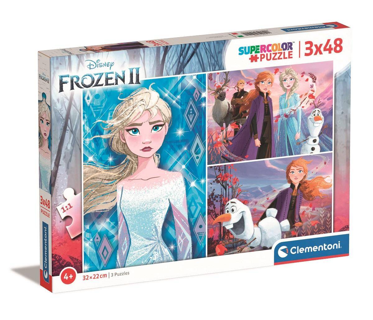 Puzzle 3 x 48 super kolor Frozen 2