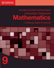 Cambridge Checkpoint Mathematics Challenge Digital Workbook 9 (1 Year)
