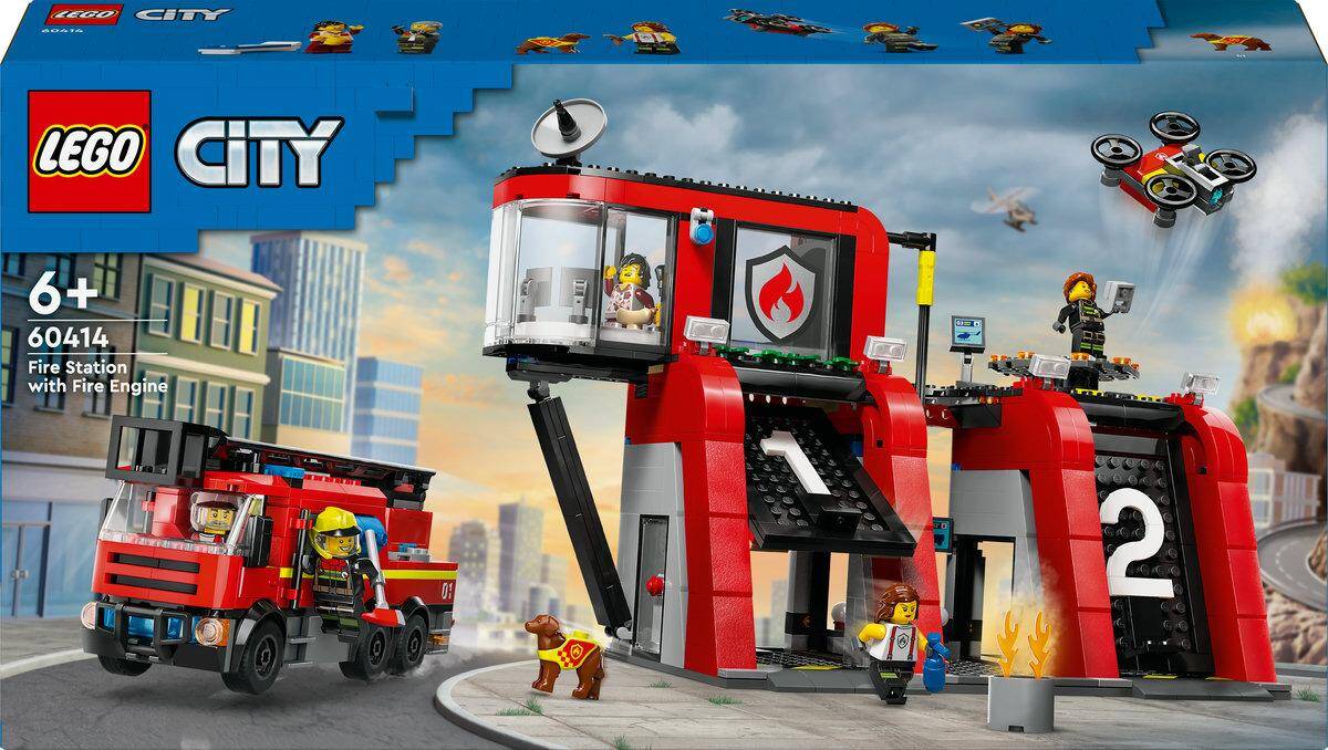 LEGO ®60414 CITY REMIZA STRAŻACKA Z WOZEM STRAŻACKIM