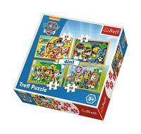 Puzzle Psi Patrol Zawsze na czas 4w1