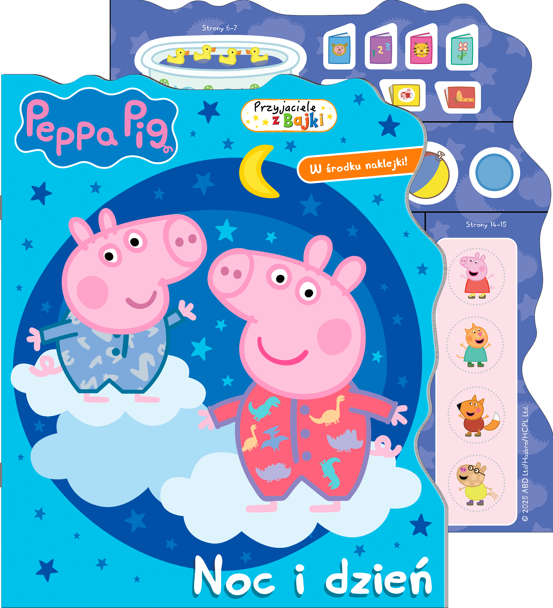 Noc i dzień. Świnka Peppa. Przyjaciele z bajki