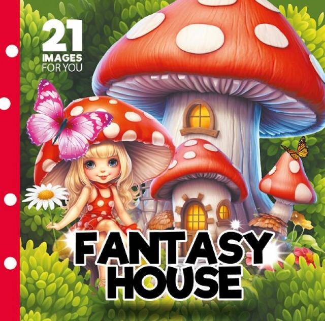 Kolorowanka usztywniana Fantasy House Bajkowe domki