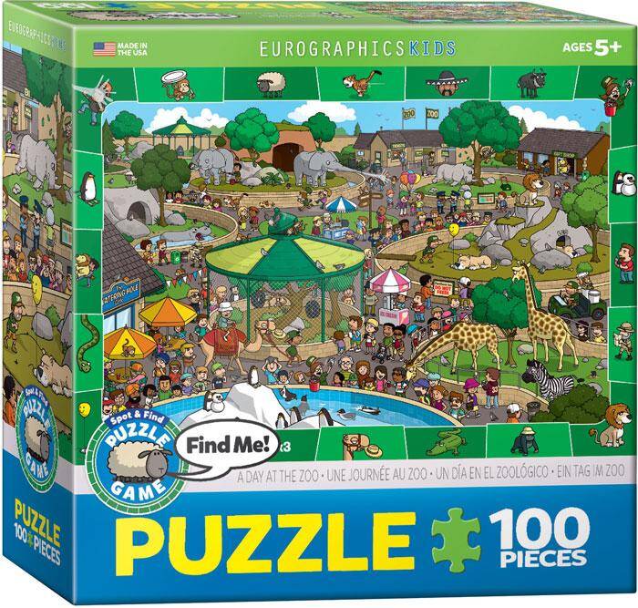 Puzzle 100 Smartkids A Day in the ZOO 6100-0542