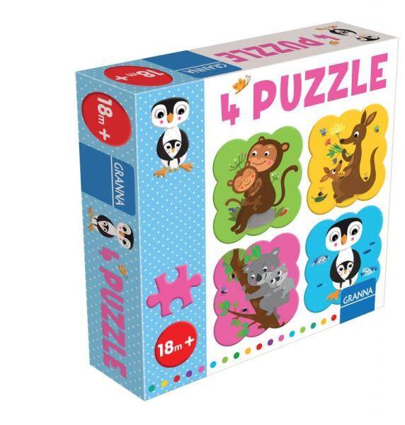 Gra puzzle ZWIERZĘTA 00405 GRANNA