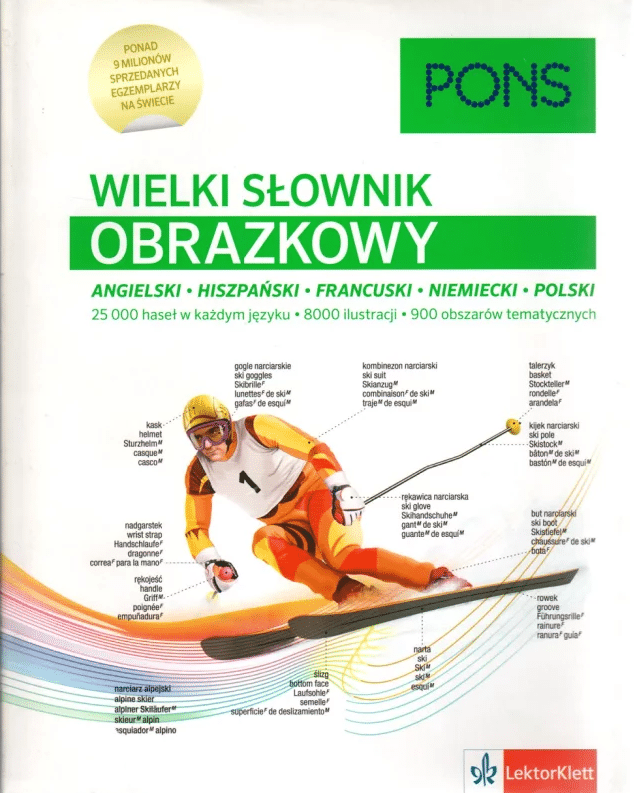 Wielki słownik obrazkowy. Angielski, hiszpański, francuski, niemiecki, polski (edycja specjalna)