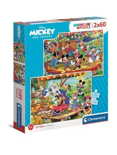 Clementoni Puzzle 2x60el Miki i Przyjaciele. Mickey and Friends 21620