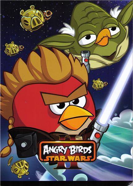 Angry Birds. Zeszyt laminowany A5/ 16k kratka