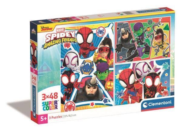 Clementoni Puzzle 3x48el Spidey and his Amazing Friends 25282