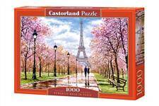 Puzzle 1000 el C 104369-2 Romantic Walk in Paris