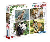 Puzzle Supercolor Progressive Wildlife  20+60+100+180