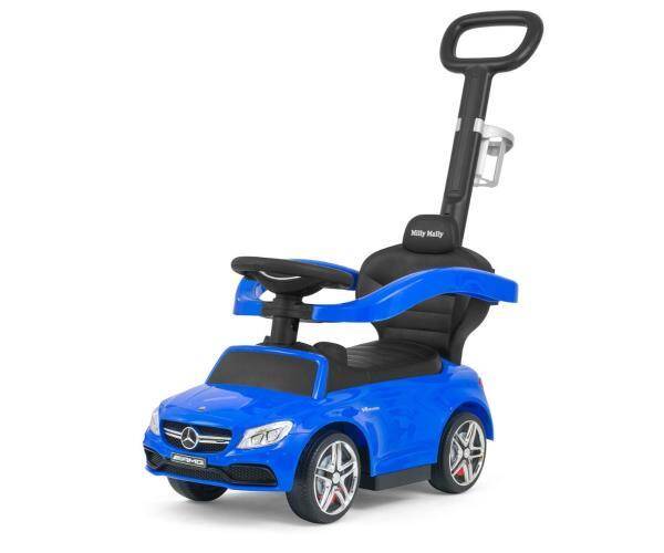 Jeździk Pojazd z raczką Mercedes-AMG C63 Coupe niebieski 2475 Milly Mally