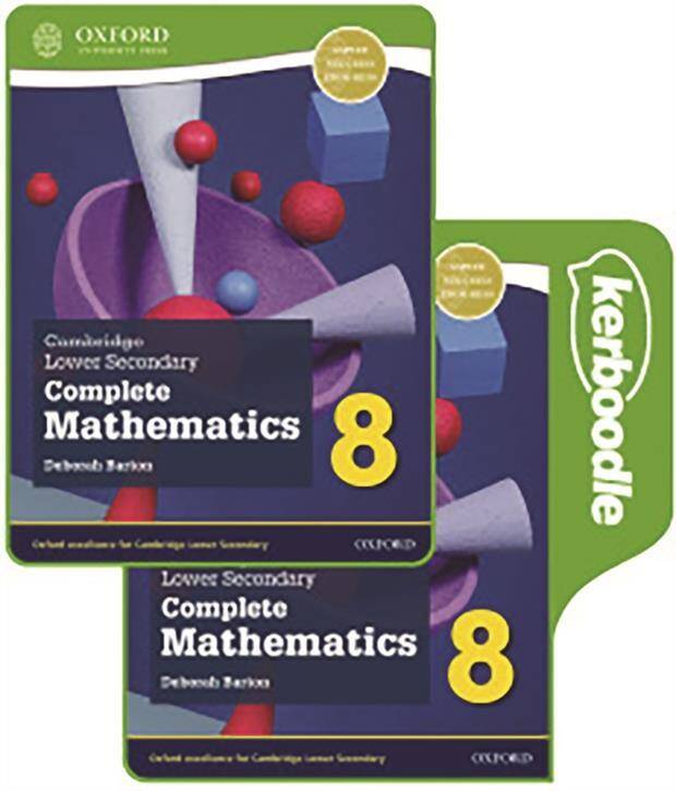 NEW Cambridge Lower Secondary Complete Mathematics 8: Print & Kerboodle Student Book Pack (Second Edition)