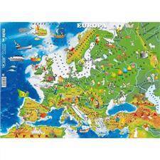 Puzzle Europa - mapa fizyczna
