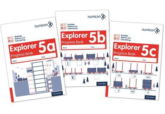 Numicon - Explorer Progress Books 5 A/B/C Mixed pack of 30