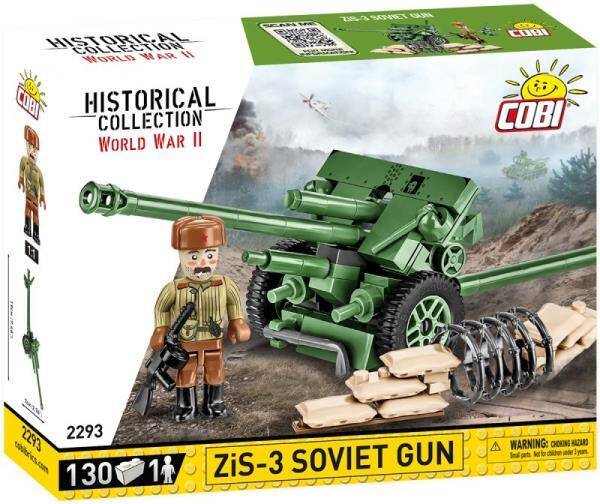 COBI 2293 Historical Collection WWII ZiS-3 76 mm Divisional Gun M1942 130 kl
