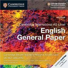 Cambridge International AS Level English General Paper Cambridge Elevate Teacher's Resource Access Card