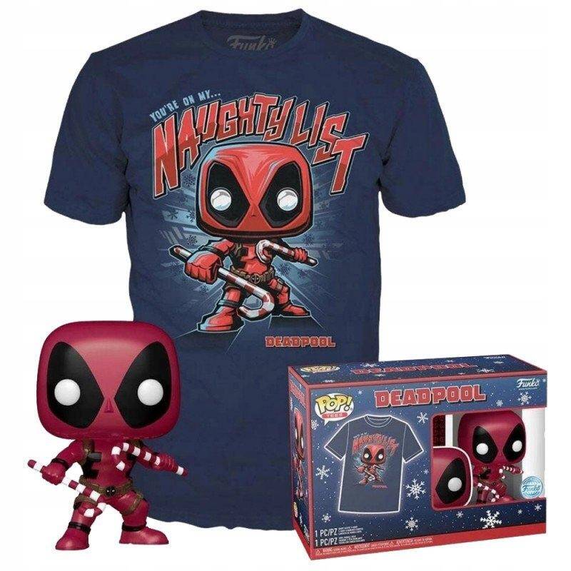 POP & TEE: T-shirt i figurka Marvel - Deadpool - L