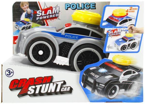 Auto Policja+baterie+oświetlenie MC RUCH