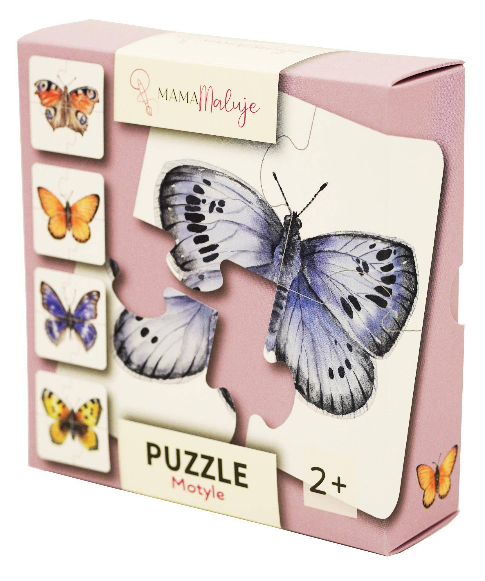 Puzzle 4 elementowe Motyle