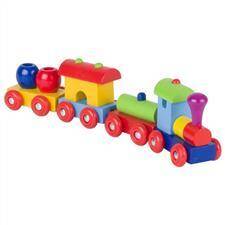 Drewniany pociąg Peru (z serii: zabawki drewniane)