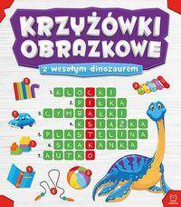 Krzyżówki obrazkowe z wesołym dinozaurem