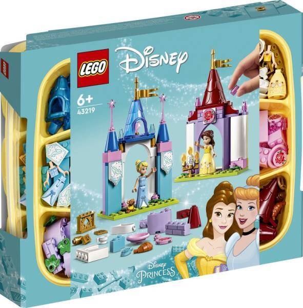 LEGO Disney Princess Kreatywne zamki księżniczek Disneya 43219 (140 el.) 6+ (Zdjęcie 1)