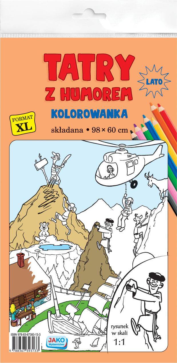 Kolorowanka XL Tatry z humorem kolor