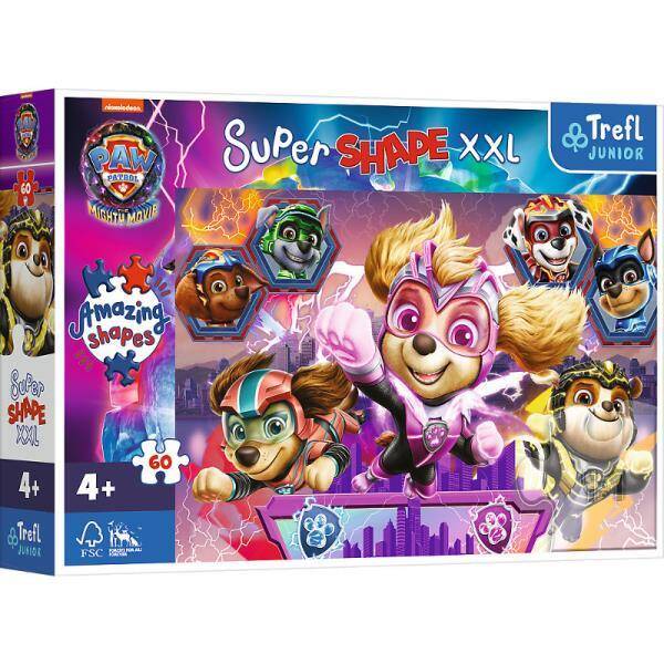 Puzzle 60el XXL Super Shape Wesołe Psiaki / Psi Patrol 50036 Trefl