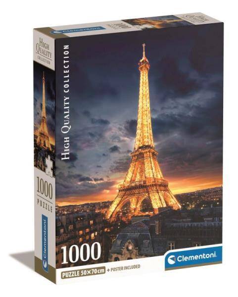 Clementoni Puzzle 1000el Wieża Eiffel'a nocą 39703