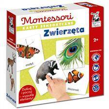 Montessori Karty sensoryczne Zwierzęta 2+