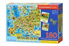 Puzzle Mapa Europy 180 + 32