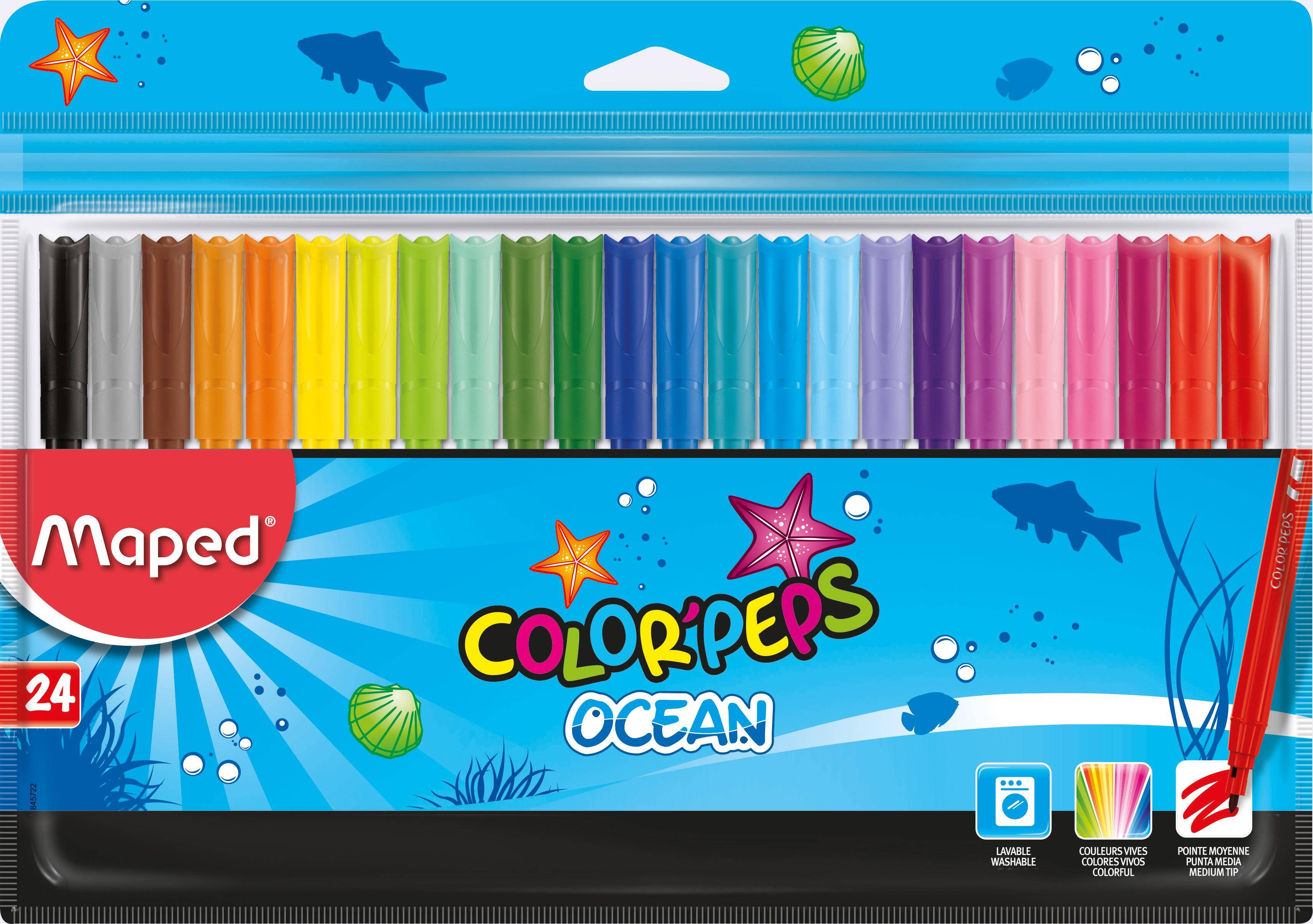 Flamastry Maped colorpeps ocean 24 kolory