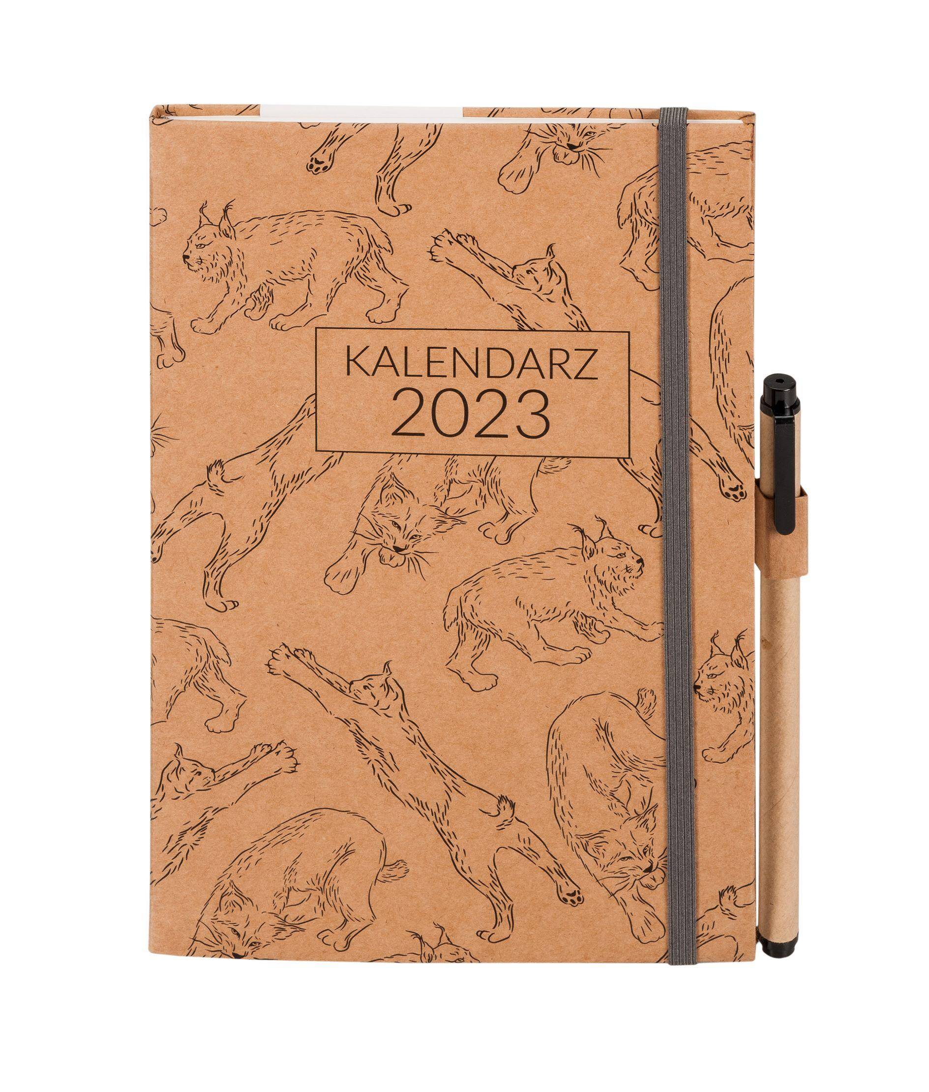 Kalendarz 2023 Kraft leśny Ryś