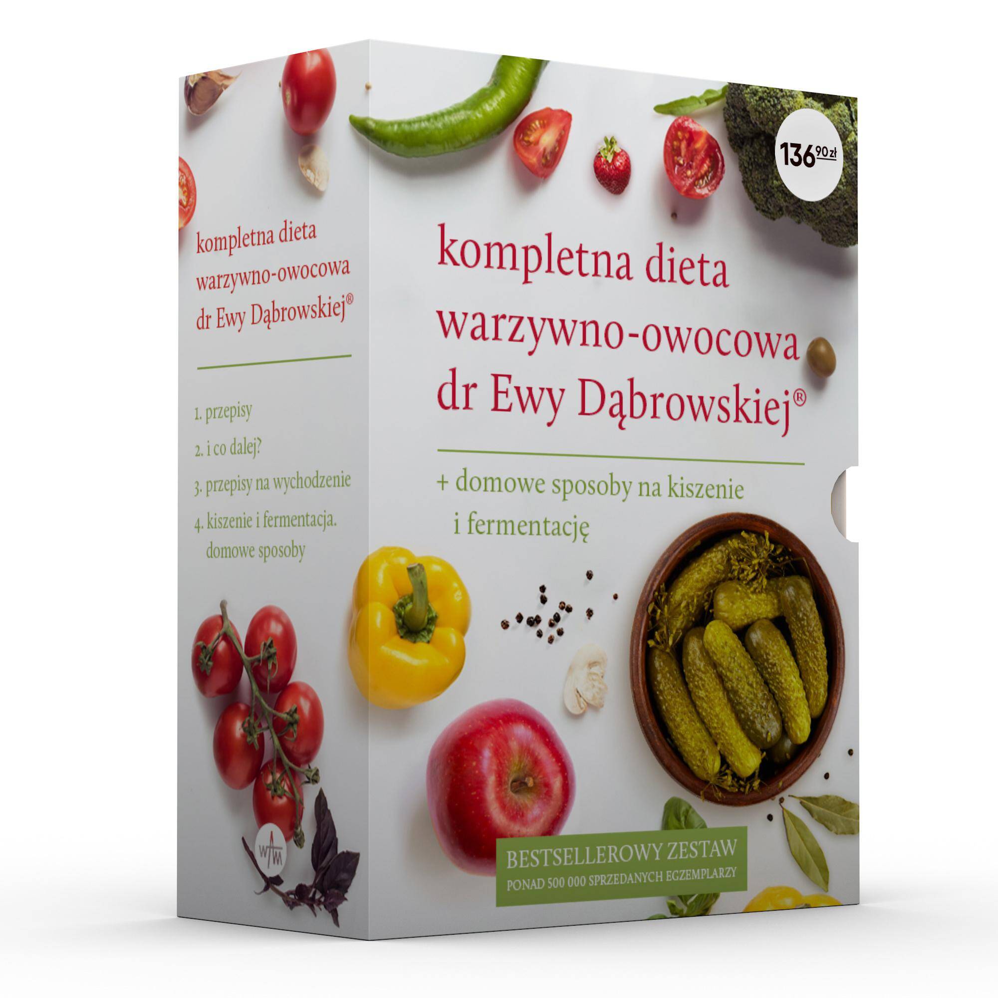 Pakiet Kompletna dieta warzywno-owocowa dr Ewy Dąbrowskiej / Domowe sposoby na kiszenie i fermentację