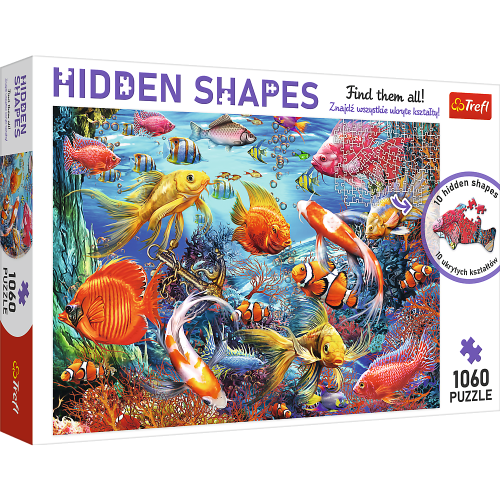 Puzzle 1060 Hidden Shapes Podwodne życie 10676