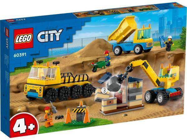 LEGO® 60391 CITY Ciężarówki i dźwig z kulą wyburzeniową p3