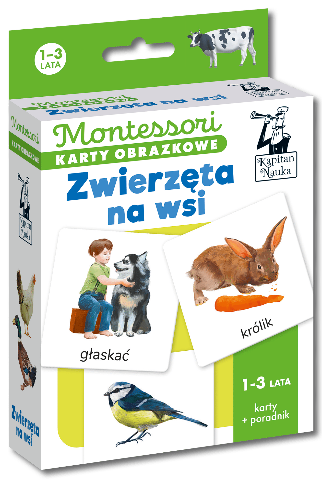 Montessori Karty obrazkowe Zwierzęta na wsi