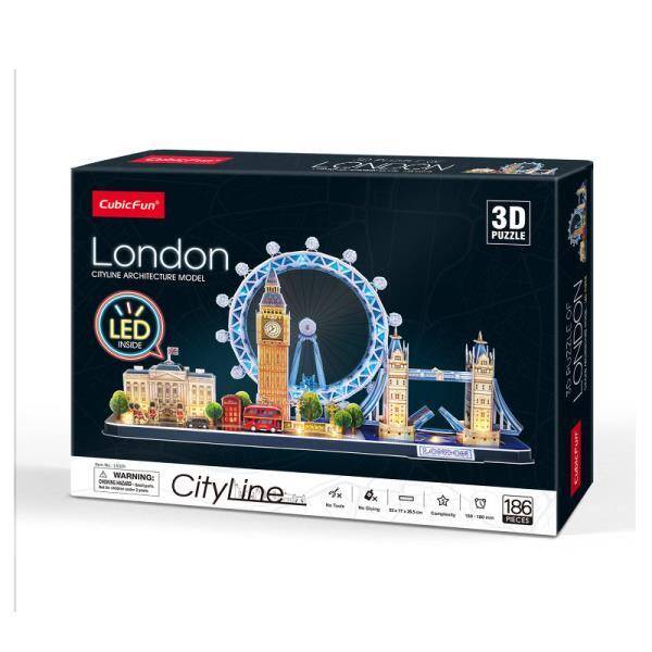 Puzzle 3D Londyn Cityline LED L532h Cubic Fun 20532