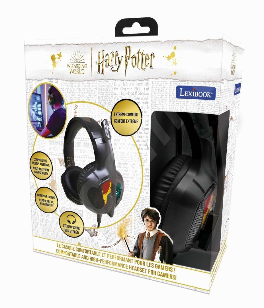 Zestaw słuchawkowy przewodowy gamingowy Harry Potter Lexibook HPG10HP