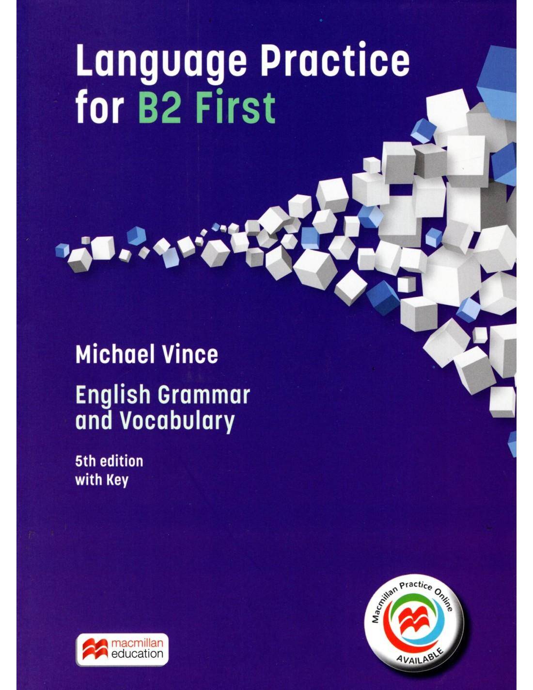 Language Practice for First 5ED Książka ucznia z kluczem (+kod online)