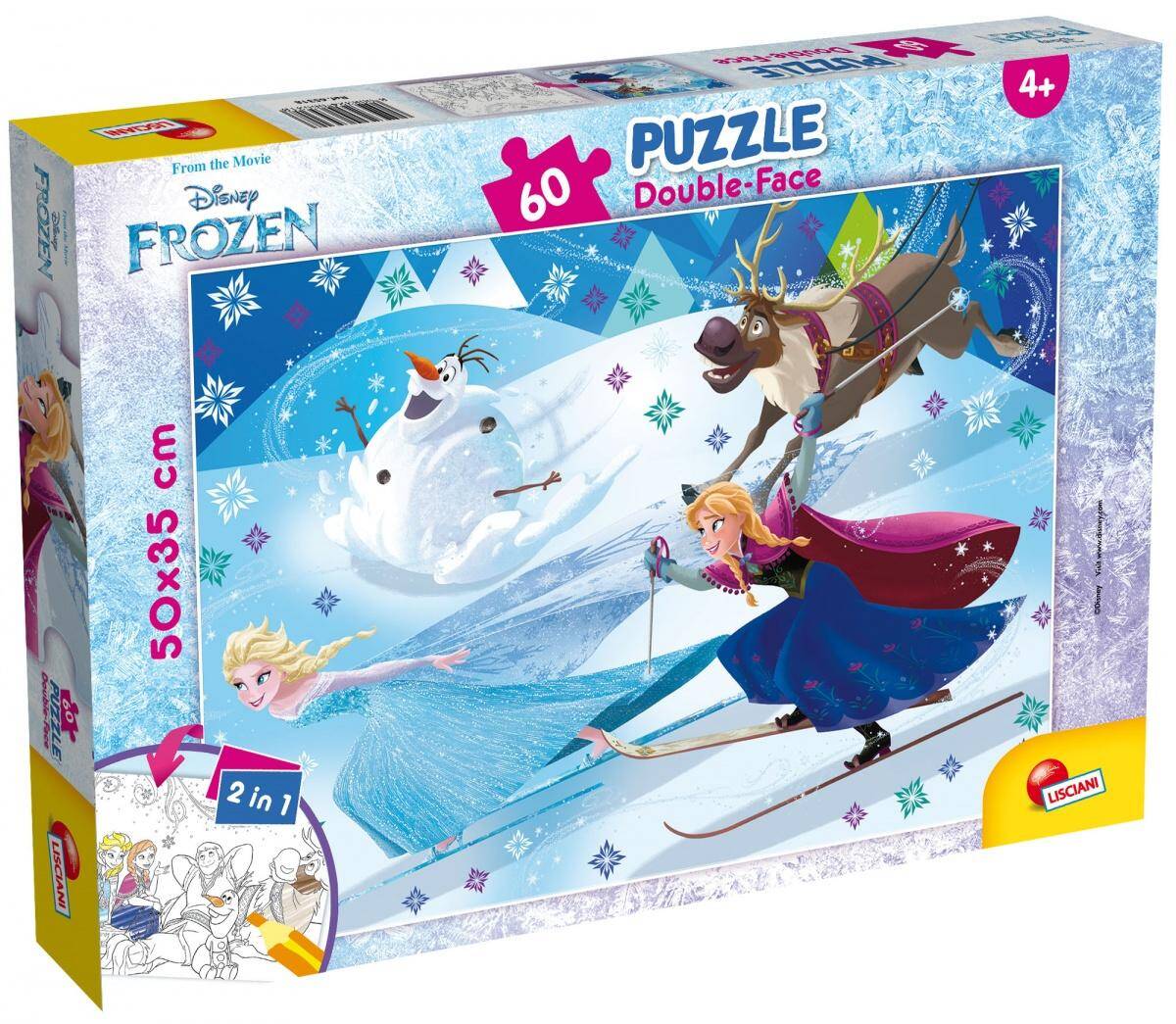 Puzzle 60 plus double-face Frozen 304-65318