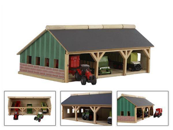 Garaż dla trzech traktorów 30x17x21cm 1:87