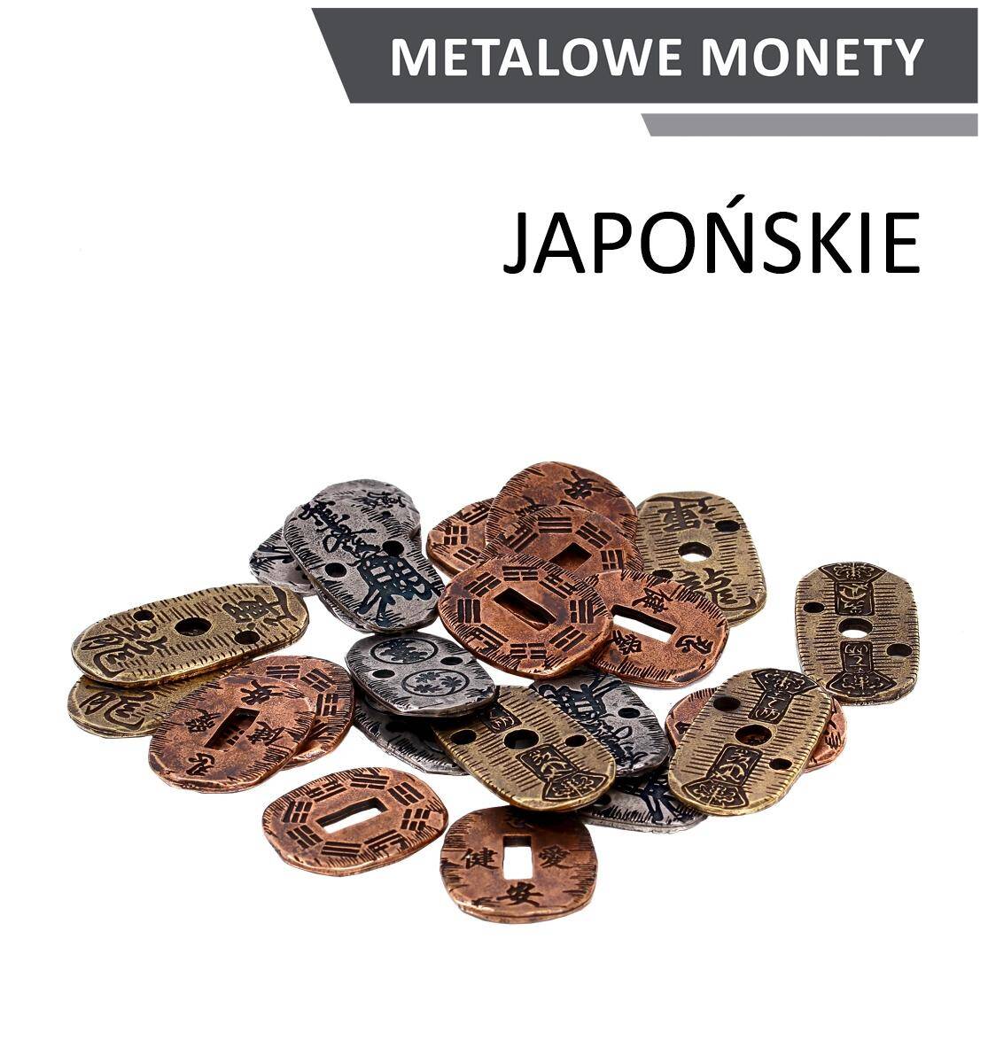 Metalowe monety japońskie zestaw 24 monet