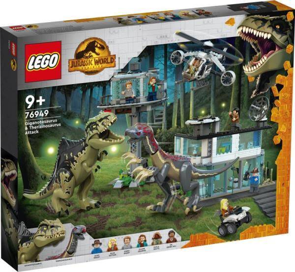 LEGO ®JURASSIC WORLD Atak giganotozaura i terizinozaura 76949 (810 el.) 9+