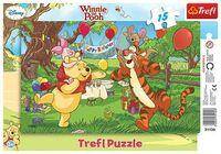 Puzzle ramkowe15 Urodziny Kubusia Puchatka