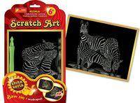 Scratch Art Zebra