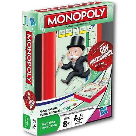 Gra Monopoly wersja kieszonkowa.