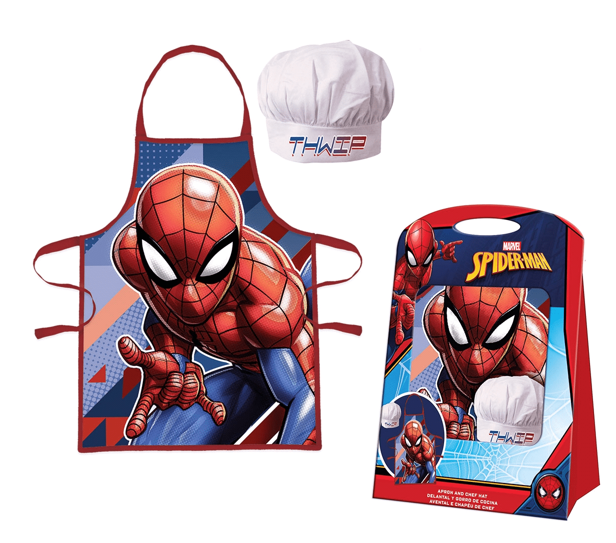Zestaw szefa kuchni fartuch z czapką Spiderman MV15877